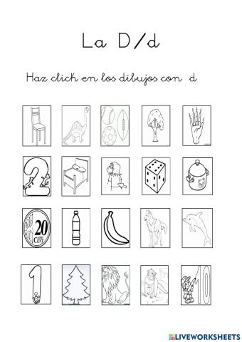 Discriminación auditiva de la D