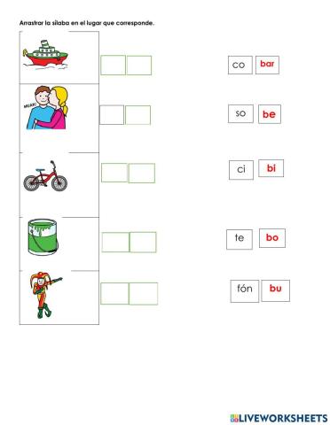 Palabras con la letra b. Mtra.Rosy