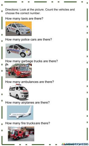 Vehicles and Workers in the Community