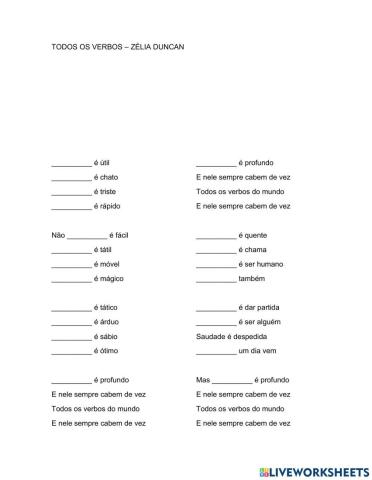 Todos os verbos do mundo