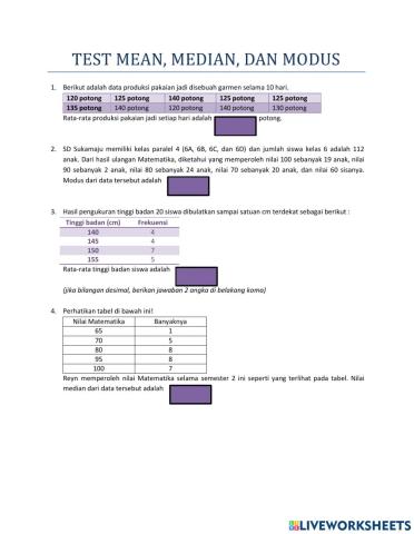 Test mean median modus