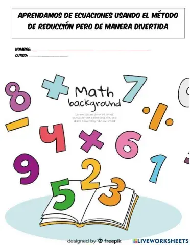 Ecuaciones método de reducción