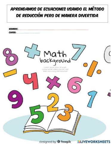 Ecuaciones por el método de reducción