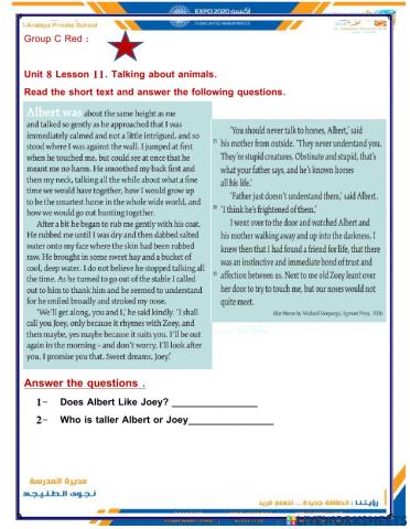 Unit 8 Lesson 11 Grade 7