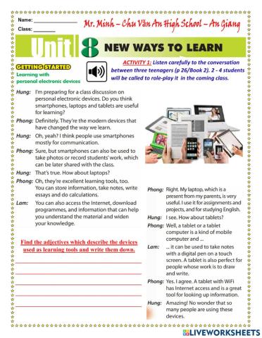 English 10 - Getting Started and Language