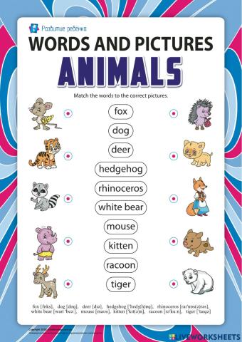 Соедини слова