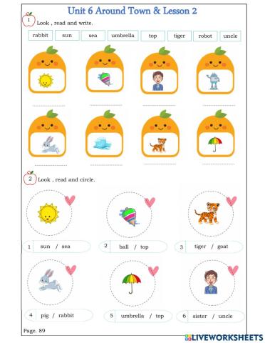 Practice letter t, u, s, r - SM2