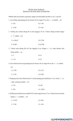 Penilaian harian brsl