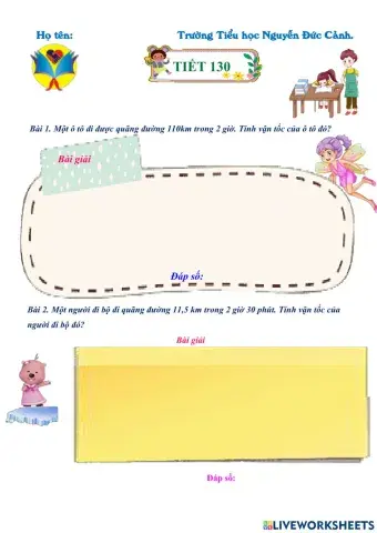 TIẾT 130 - VẬN TỐC - Ngô Huyền