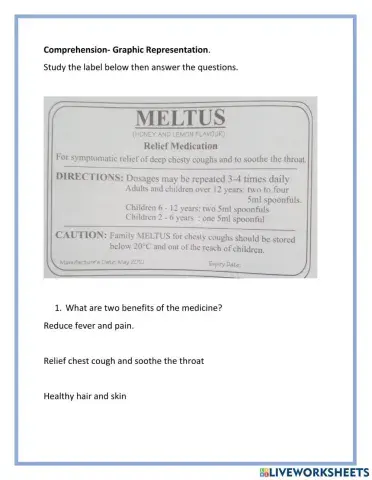 Graphic Representation-Labels