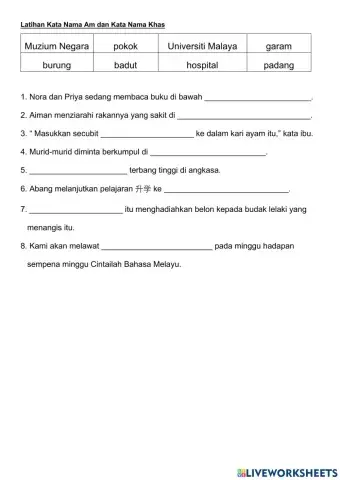 Kata Nama Am dan Kata Nama Khas