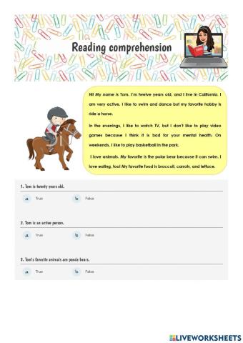 Reading comprehension