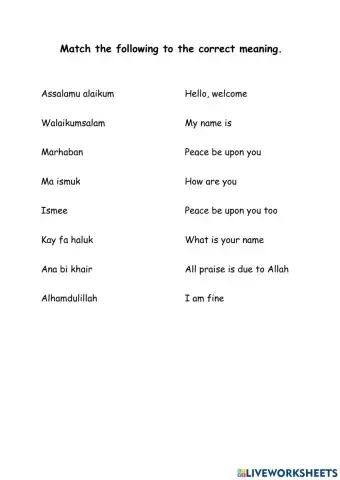 Arabic conversation