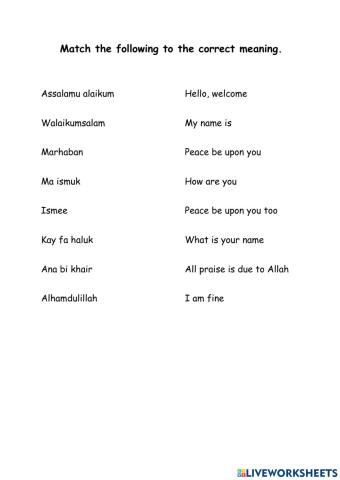 Arabic conversation