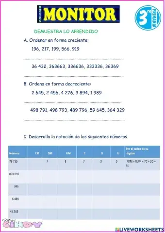 Creciente y decreciente