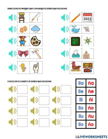Discriminación auditiva Ñ-LL