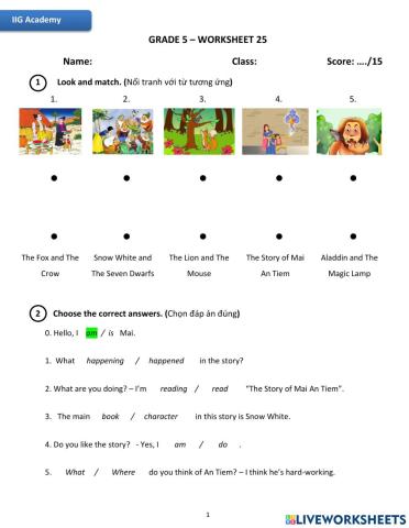 IIG-Grade 5-Worskheet 25