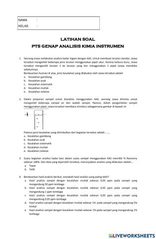 Latihan pts genap kelas xiii ka