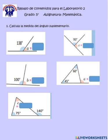 Repaso de contenidos