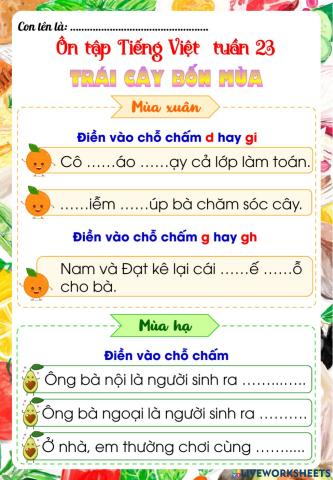 BT Tiếng Việt