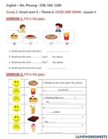 Food and drink - Lesson 4