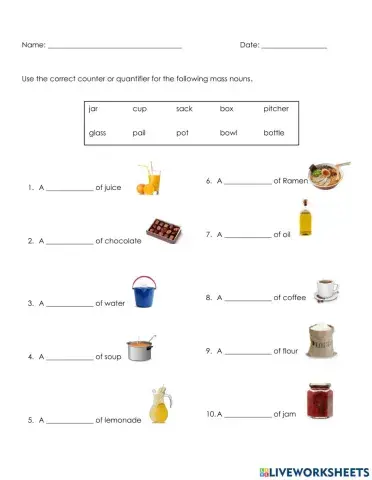 Count and Mass Nouns