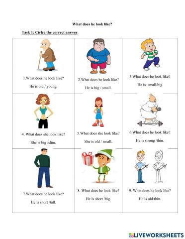 What does he look like?