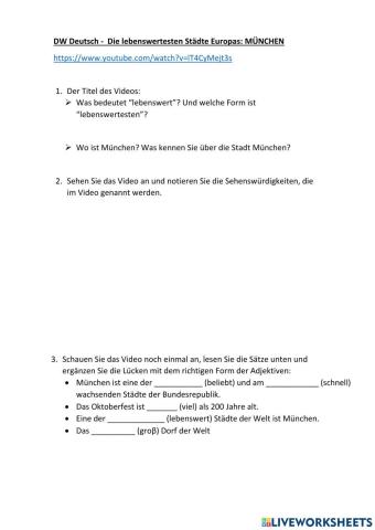 München komparativ superlativ