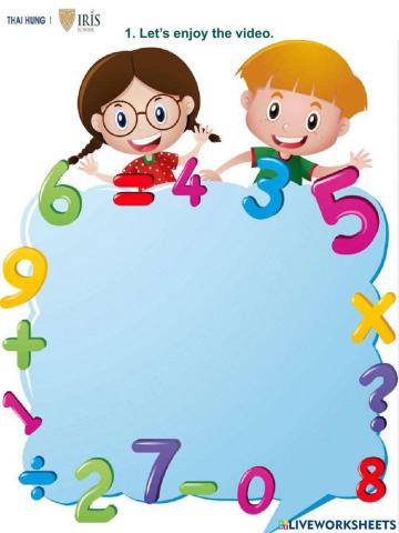 Rainbow-Worksheet about Numbers 1-10