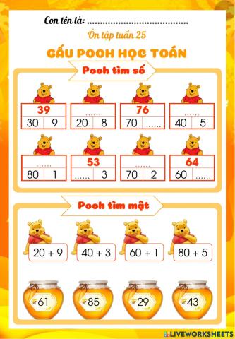 Phiếu ôn toán tuần 25