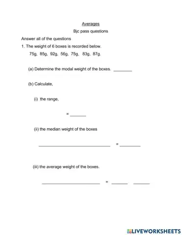 Bjc average problem solving