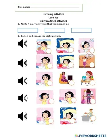 Listening activities