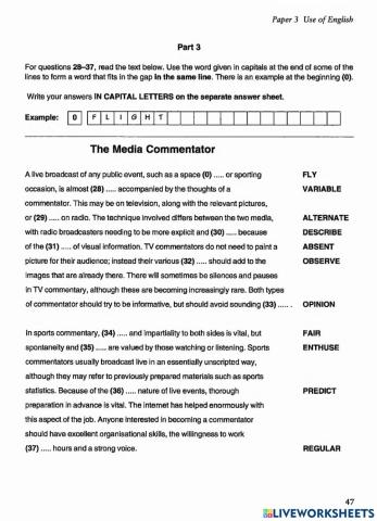 Media comments