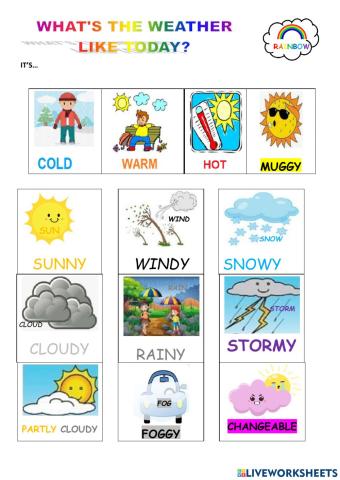 Weather Picture Dictionary