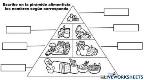 La pirámide alimenticia