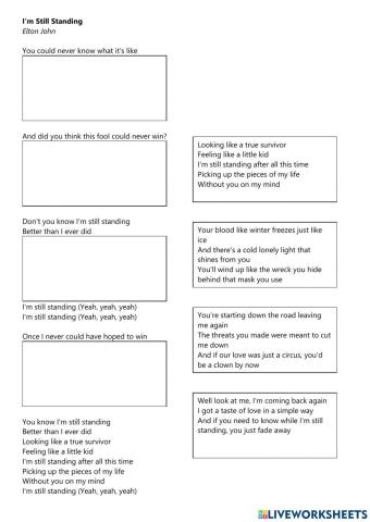 I'm Still Standing - Elton John