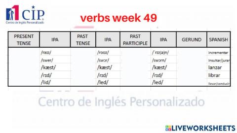 K vocabulary week 49