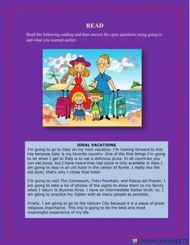 Read ideal vacations