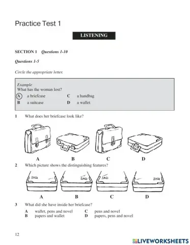 Ielts listening sections 1and 2