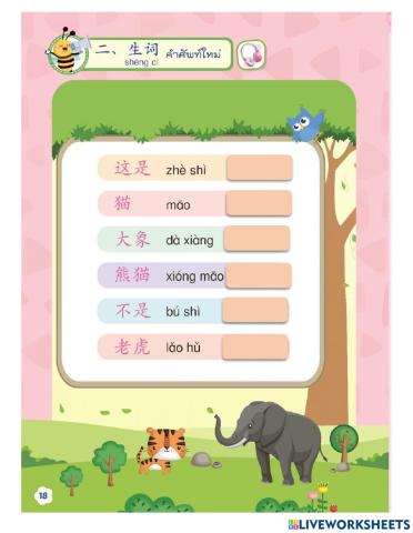 แปลคำศัพท์ป2บทที่3