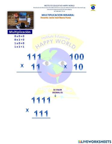 Multiplicacion binaria