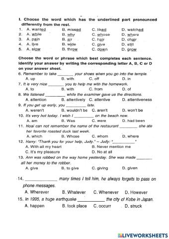 On thi vao 10 practice test 3