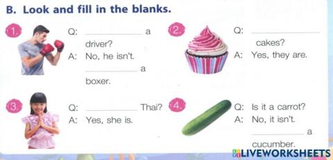 Look and fill in the blanks.