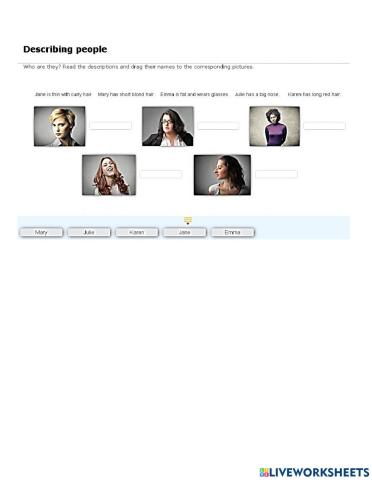 DESCRIBING PEOPLE-LHTR2A-INTRO UNIT