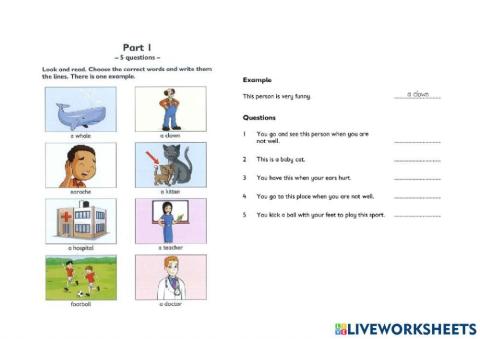 Reading and Writing Cambridge Mover