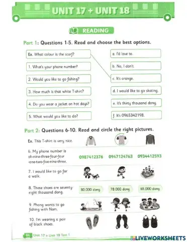 Grade 4-Unit 18-What is your phone number?