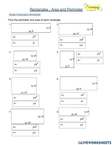 Area and Perimeter