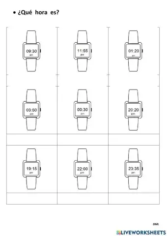 Las horas del reloj (DML 01)