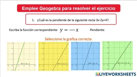 Ejercicios de funciones lineales 3