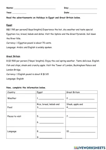 Information transfer: Travel